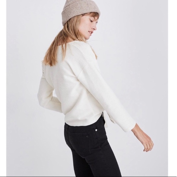 🌙MADEWELL Long-Sleeve Tie-Front Top🌙 - Picture 5 of 6